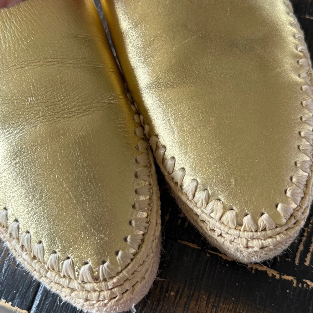 Sam Edelman Austin Mule in Gold Metallic Leather 7 - Picture 13 of 13
